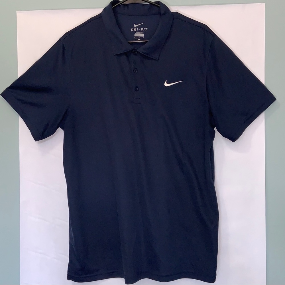 Nike Dri-Fit swoosh Tennis Polo shirt Navy blue